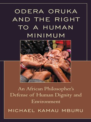 cover image of Odera Oruka and the Right to a Human Minimum